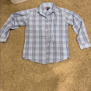 Chaps youth large checkered button down